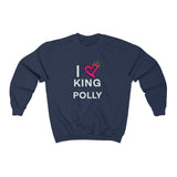 I LOVE KING POLLY Crewneck Sweatshirt in different colors
