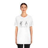 All Peace No F's Unisex Jersey Short Sleeve Tee in a Variety of Colors!