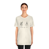 All Peace No F's Unisex Jersey Short Sleeve Tee in a Variety of Colors!