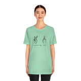All Peace No F's Unisex Jersey Short Sleeve Tee in a Variety of Colors!