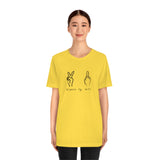 All Peace No F's Unisex Jersey Short Sleeve Tee in a Variety of Colors!