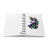Magical UNICORN by King Polly with Quote Inside Lined Spiral Notebook