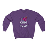 I LOVE KING POLLY Crewneck Sweatshirt in different colors