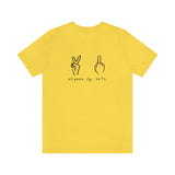 All Peace No F's Unisex Jersey Short Sleeve Tee in a Variety of Colors!