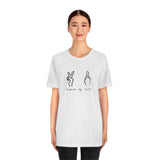 All Peace No F's Unisex Jersey Short Sleeve Tee in a Variety of Colors!