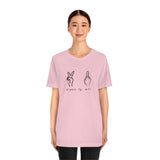 All Peace No F's Unisex Jersey Short Sleeve Tee in a Variety of Colors!