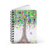TREE OF LIFE with King Polly Does Yoga Quote Inside Lined Spiral Notebook