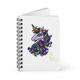 Magical UNICORN by King Polly with Quote Inside Lined Spiral Notebook