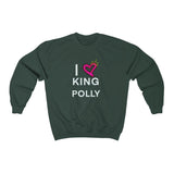 I LOVE KING POLLY Crewneck Sweatshirt in different colors