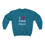 I LOVE KING POLLY Crewneck Sweatshirt in different colors