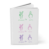 All Peace No F's Hardcover Journal Matte