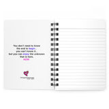 TREE OF LIFE with King Polly Does Yoga Quote Inside Lined Spiral Notebook