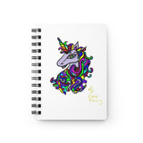 Magical UNICORN by King Polly with Quote Inside Lined Spiral Notebook