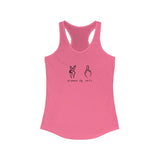 All Peace No F's Racerback Tank in a Variety of Colors!