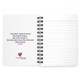 Magical UNICORN by King Polly with Quote Inside Lined Spiral Notebook