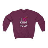 I LOVE KING POLLY Crewneck Sweatshirt in different colors