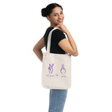 All Peace No F's I Love King Polly Double Sided Organic Canvas Tote Bag